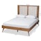 Baxton Studio Takeo Mid-Century Modern Transitional Ash Walnut Finished Wood Full Size Platform Bed 180-11151-9407-Zoro - alternate 8
